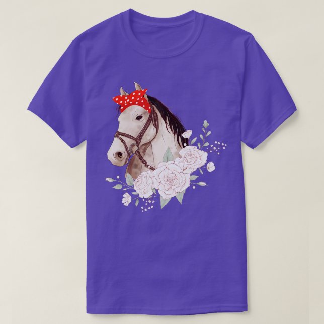 Camiseta Presentes Equestres Para Meninas Adolescentes Impr (Frente do Design)