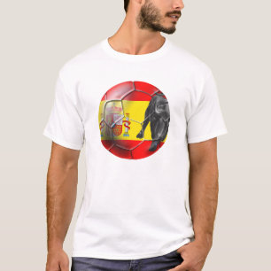 Camiseta Presentes espanhóis do futebol da espanha da bola