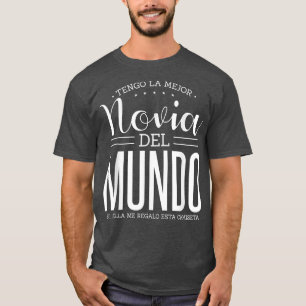 Camiseta Presentes Eu tenho a melhor noiva do mundo para um