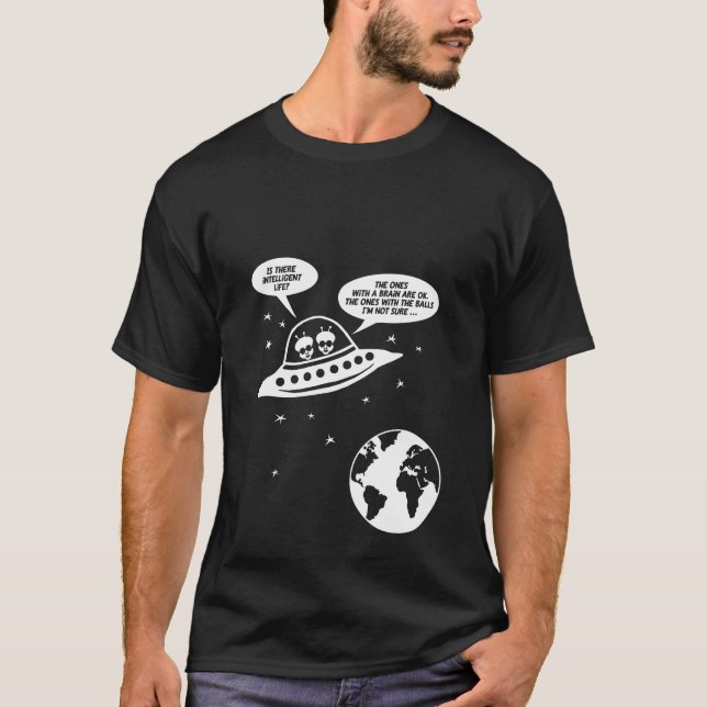 Camiseta Presentes feministas engraçados, UFO Nerdy dos (Frente)
