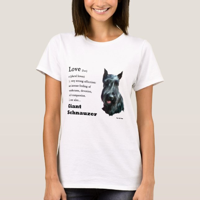 Camiseta Presentes Giant Schnauzer (Frente)