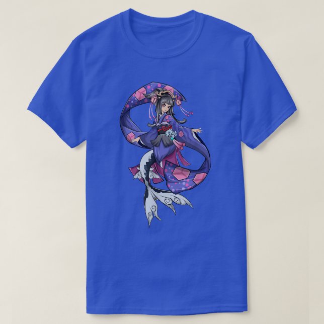 Camiseta Presentes gráficos de animação de sereia incríveis (Frente do Design)