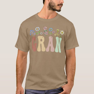Camiseta Presentes Gran Mulheres Flor Silvestre Design Flor