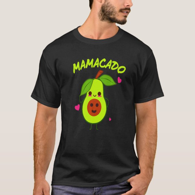 Camiseta Presentes Incríveis de Design Vegano de Abacate MA (Frente)