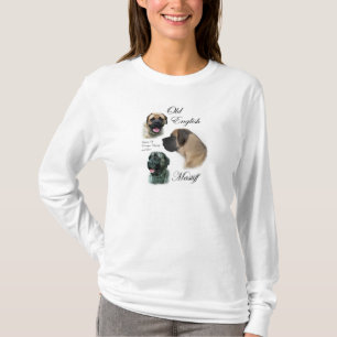 Camiseta Presentes ingleses da arte do Mastiff
