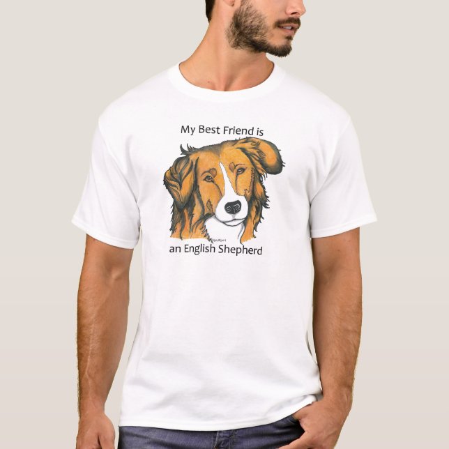 Camiseta Presentes ingleses do pastor - sable (Frente)