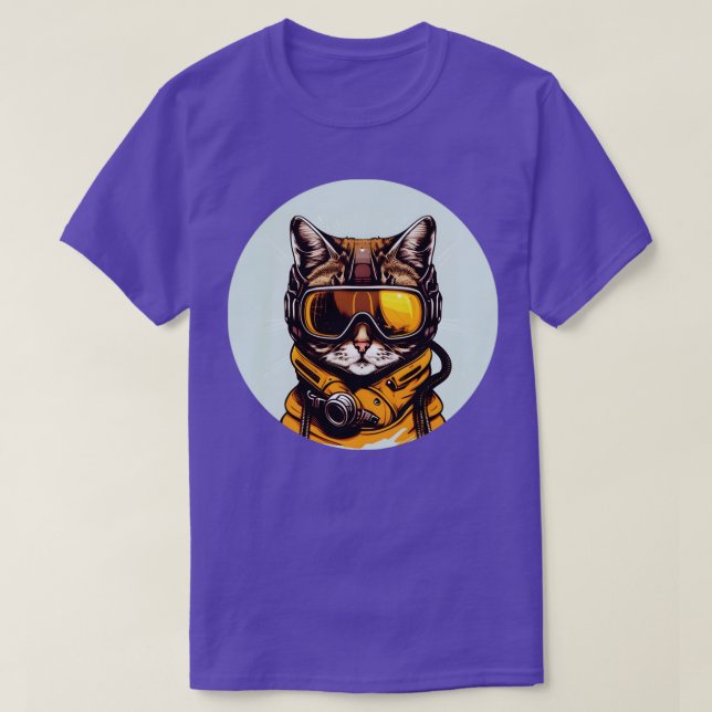 Camiseta Presentes legal de Googles de Esqui de Gato para a (Frente do Design)