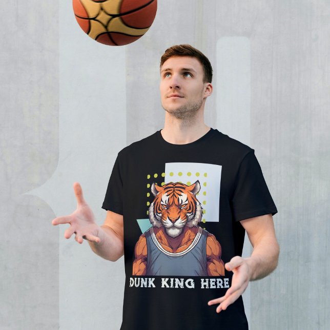 Camiseta Presentes legal para jogadores de basquetebol (Cool Tiger Gifts for Basketball Lovers Coach Fans)