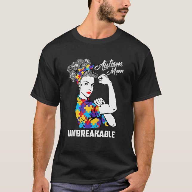 Camiseta Presentes Mãe Autismo Presente Mama Conscientizaçã (Frente)