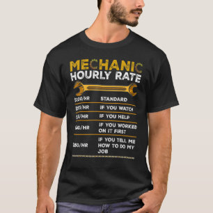 Camiseta Presentes Mecânicos Engraçados Por Hora Apresentam