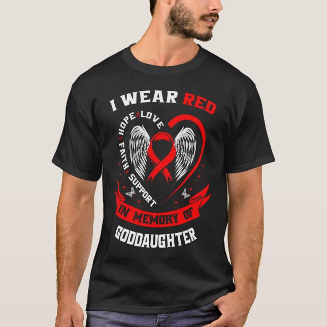 Camiseta Presentes Memoriais Por Perda De Doença Cardíaca D (Frente)