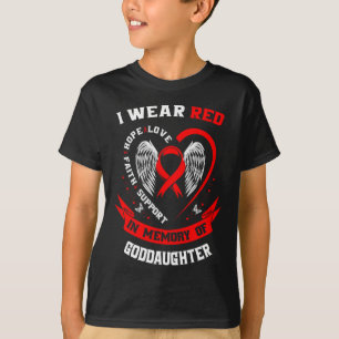 Camiseta Presentes Memoriais Por Perda De Doença Cardíaca D