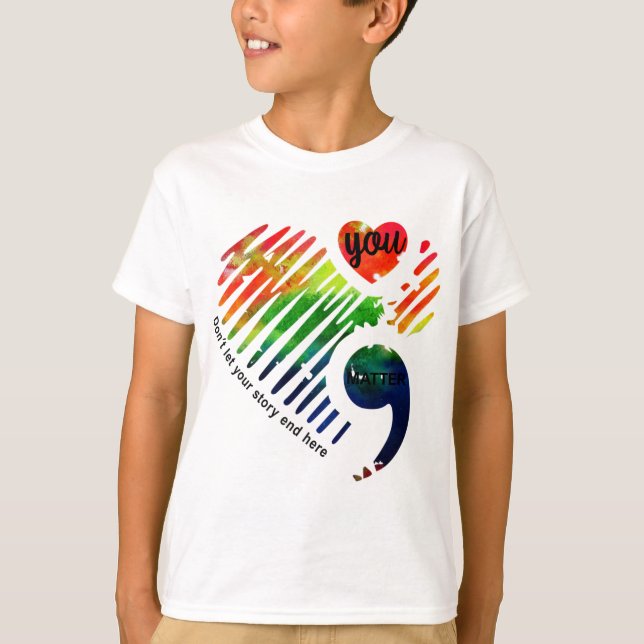 Camiseta Presentes Meses de Consciência da Saúde Mental (Frente)