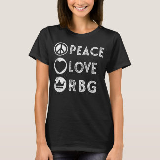 Camiseta Presentes notórios do amor RBG Ruth Bader Ginsburg