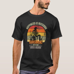 Camiseta Presentes ocidentais para cowboys e moças fumam Ov
