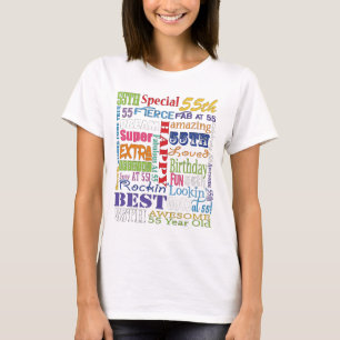 Camiseta Presentes originais e do Special 55th da festa de