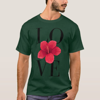 Camiseta Presentes para amantes de flores e casais amorosos