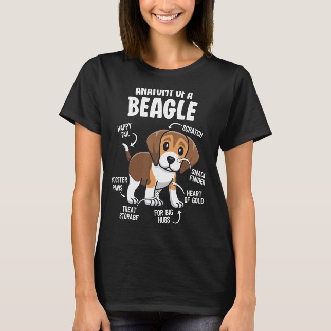 Camiseta Presentes para Beagle Aluga Cachorro Mãe Engraçada (Frente)