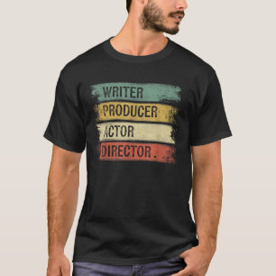 Camiseta Presentes para Escritor Produtor Ator Diretor Cine