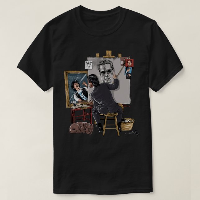 Camiseta Presentes Para Homens Keanu Art Reeves Presentes P (Frente do Design)