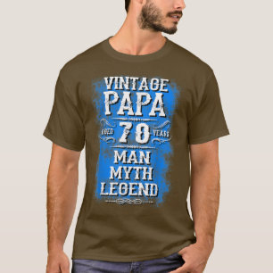 Camiseta Presentes para o papas 70 presentes de aniversário