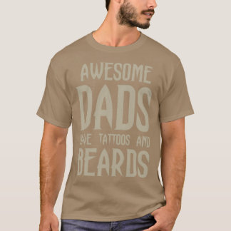 Camiseta Presentes para Pais Adoráveis de Mens Beards têm T