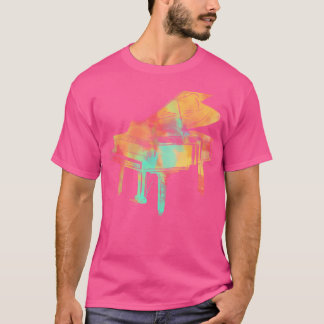 Camiseta Presentes Para Pianistas Homens Mulheres Estilo Co