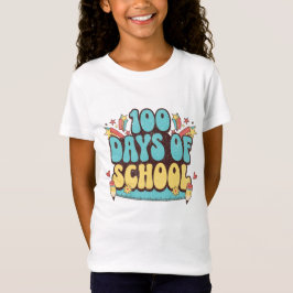 Camiseta Presentes para professores de lápis de 100 dias de