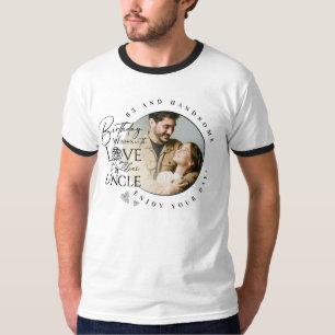 Camiseta Presentes para Tios Foto Personalizada Minimalis