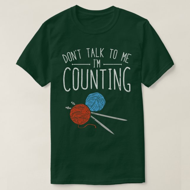 Camiseta Presentes para tricô de crochê (Frente do Design)