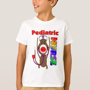 Camiseta Presentes pediatras da enfermeira do macaco da