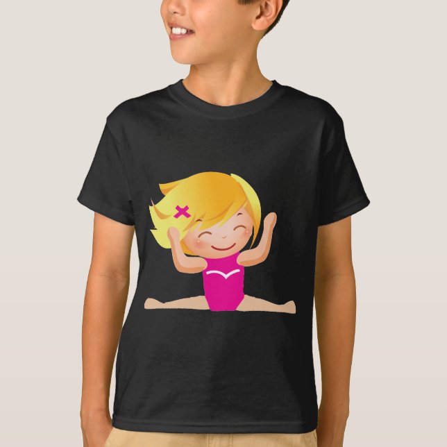 Camiseta Presentes personalizados da menina da ginástica (Frente)