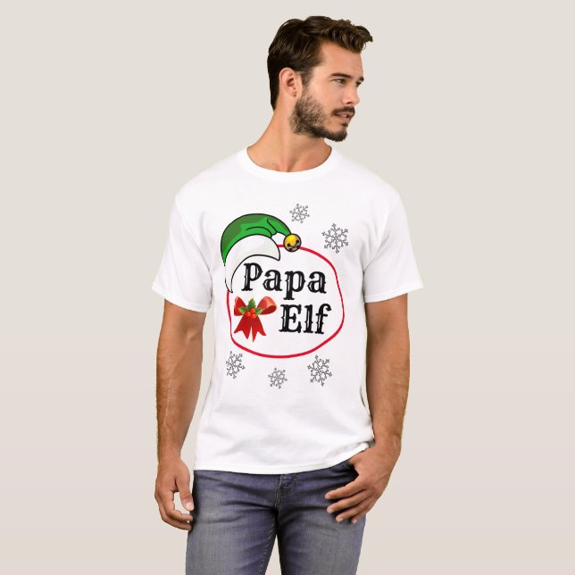 Camiseta Presentes personalizáveis de Natal para homens MAM (Frente Completa)