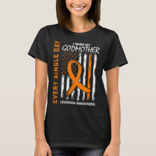 Camiseta Presentes Por Perda De Madrinha Leucemia Sensibili