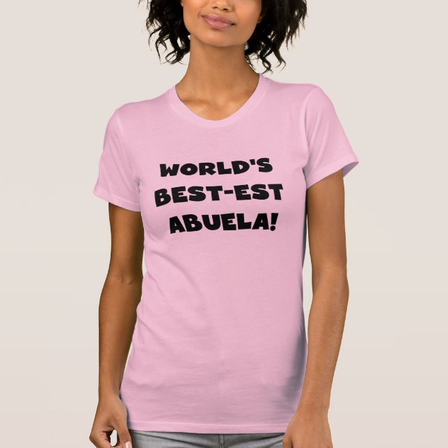 Camiseta Presentes preto e branco do Melhor-est Abuela do (Frente)