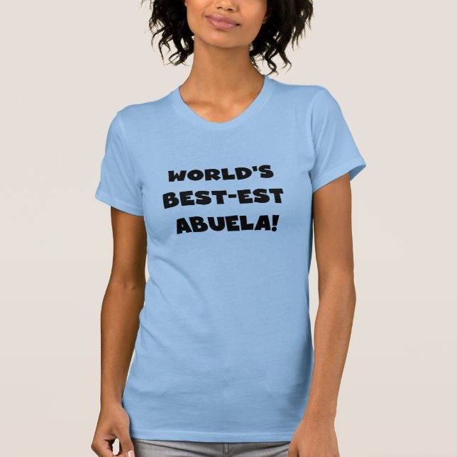 Camiseta Presentes preto e branco do Melhor-est Abuela do (Frente)
