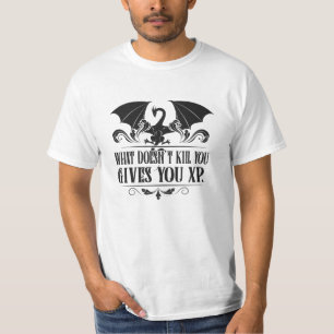 Camiseta Presentes principais do dragão RPG Tabletop XP