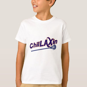 Camiseta Presentes RELAXADO do Lacrosse de Chillaxin