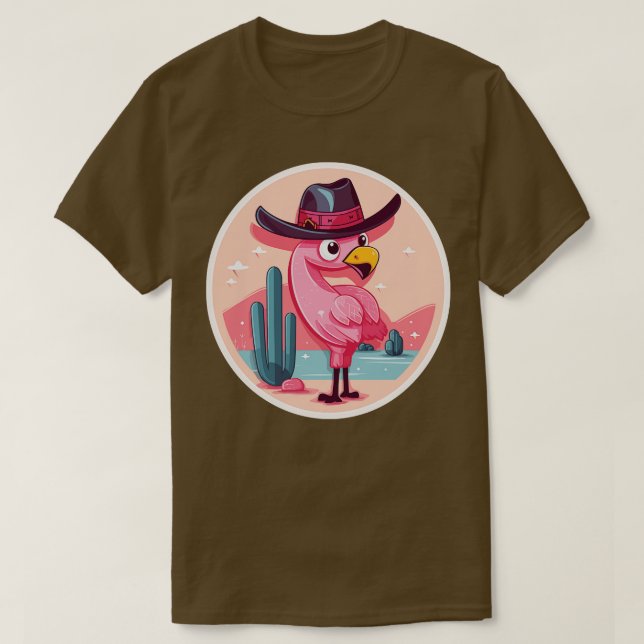 Camiseta Presentes Retro Flamingo Presentes Engraçados Flam (Frente do Design)