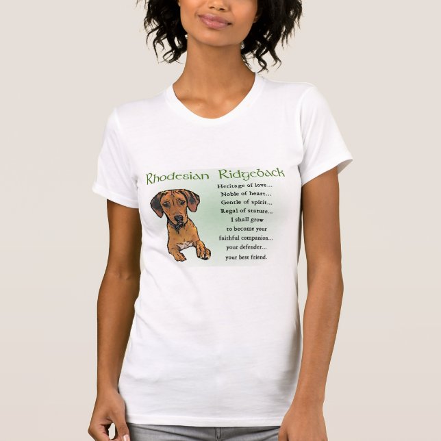 Camiseta Presentes Ridgeback da Rodésia (Frente)