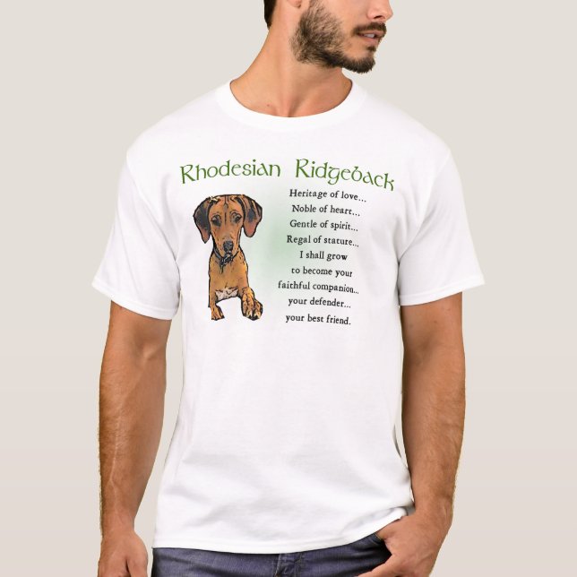 Camiseta Presentes Ridgeback da Rodésia (Frente)