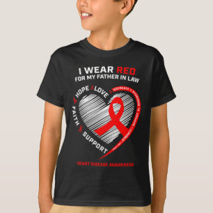 Camiseta Presentes Vestuário Pai Vermelho Sogro Doença Card