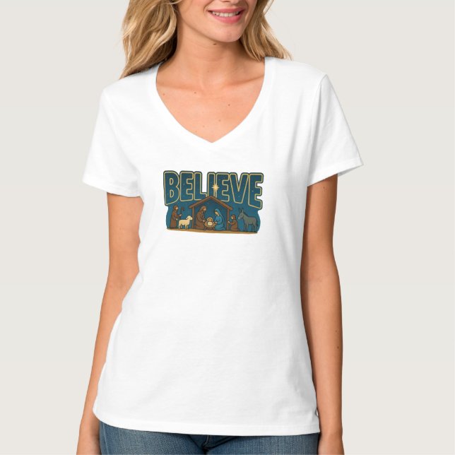Camiseta Presépio Acredite (Frente)