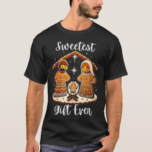 Camiseta Presépio de Natal em Pão de Mel Jesus Mais Doce de