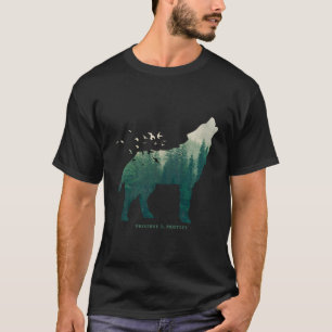 Camiseta Preservar o Lobo do Parque Nacional