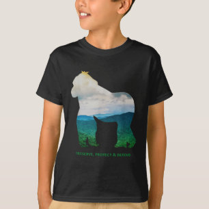Camiseta Preservar proteção defenda o ambiente de proteção