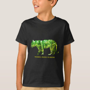 Camiseta Preservar proteção defenda o ambiente de proteção