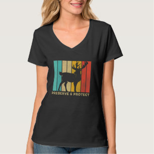 Camiseta Preservar & Proteger Veado do Parque Nacional Vint