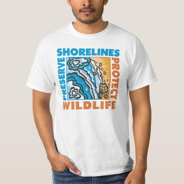 Camiseta Preservar Shorelines - Proteger Wildife (Frente)