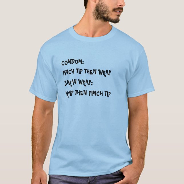 CAMISETA PRESERVATIVO: , O TIP DA PITADA ENVOLVE ENTÃO, (Frente)